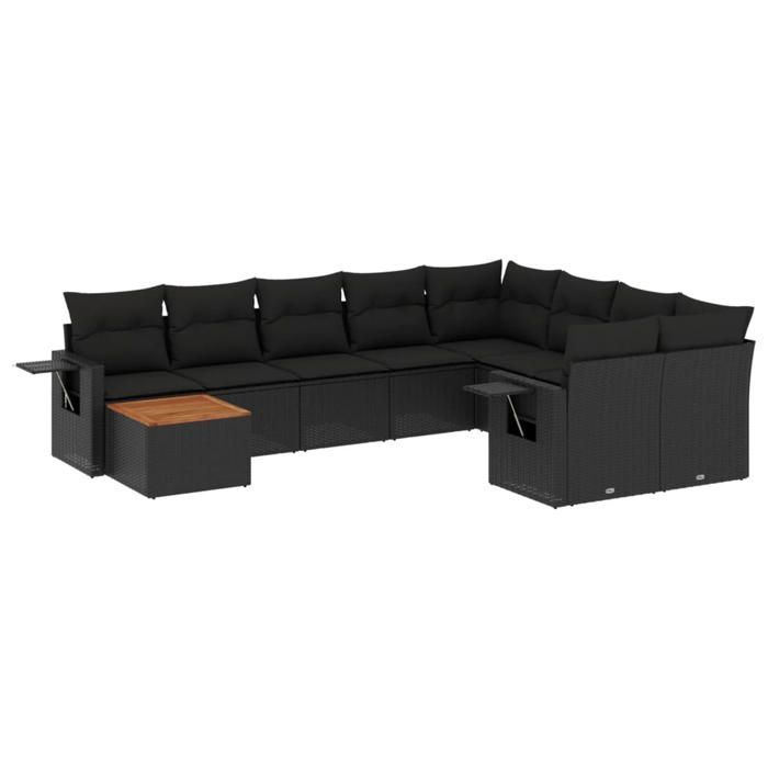 VidaXL Salon de Jardin avec Coussins 13 pcs, Canapés avec Pieds Réglables, Ensemble de Meubles d'Extérieur Patio Terrasse, 3250478