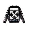 Off-White Galaxy Brushed Print Sweatshirt 'Black' Men's OMBA003F176190309901