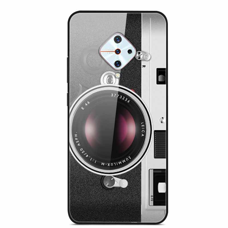 Tempered Glass Case For Vivo V17 Case Russia Glass Back Cover Soft Bumper For Vivo V17 Phone Cases V 17 Funda Y9s S1 Pro Coque