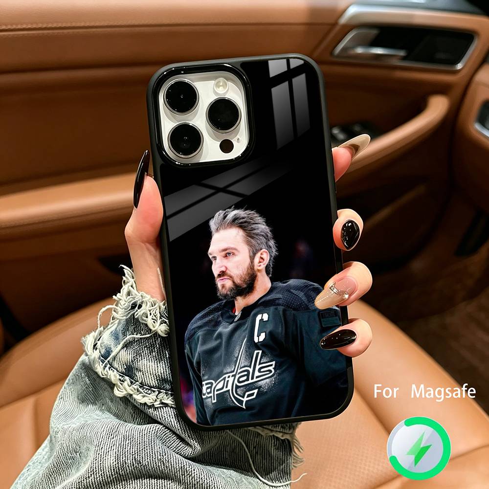 A-Alexander Ovechkin 8 Phone Case For IPhone17 16 15 14 13 12 11 Pro Max 16/15/14Plus Wireless Charger Cover Funda