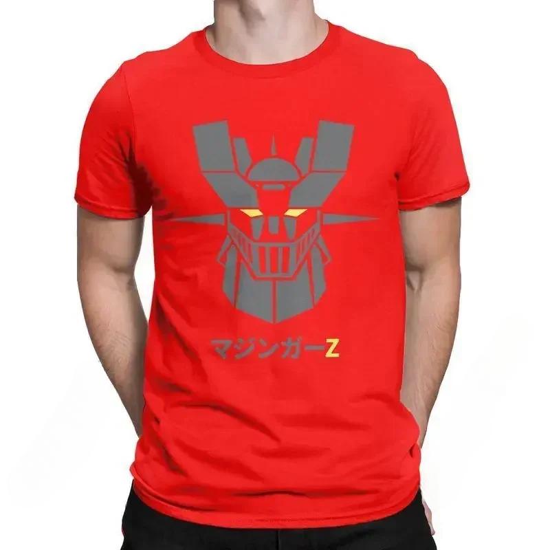 Herren Damen T-Shirts Anime Videospiel Roboter Mazinger Z Print T-Shirt Kurzarm 100% Baumwolle Oversize T-Shirt Retro Harajuku Oberteile