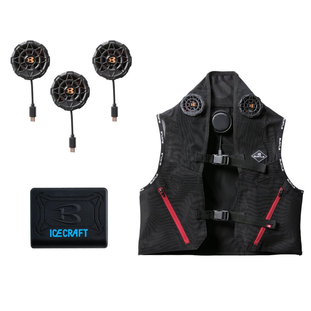 BURTLE Icecraft Peltier Vest Set Heatstroke XL IC101S, Prevention,