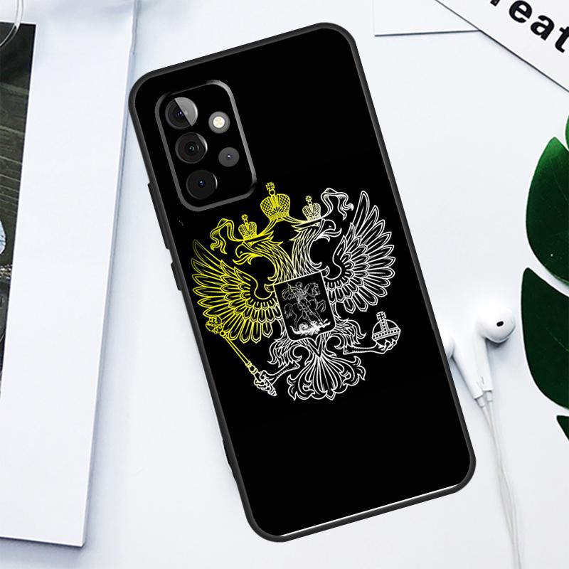 

Russia Coat of Arms For Samsung Galaxy A52 A22 A32 A54 A34 A14 A55 A35 A15 A53 A33 A13 A05 A06 A16 Phone Case Samsung A42 5G