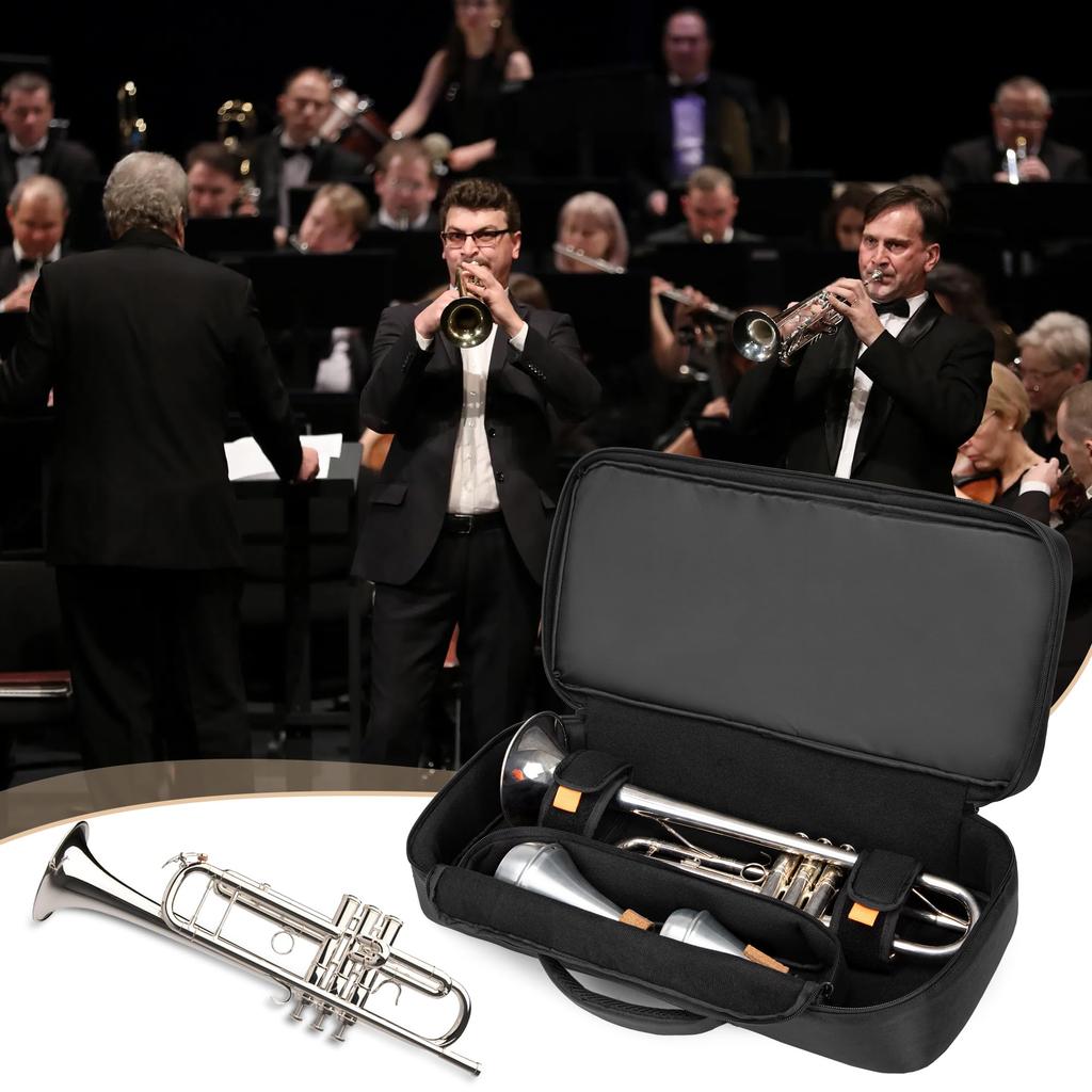 LoDrid Trumpet Case Backpack with Storage for 2 Mutes - Convenient for Carrying Your Trumpet