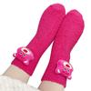 Fluffy Socks Cute Cartoon Decoration Cozy Trendy Coral Fleece Winter Warm Socks for Home Sleep Type 1 32 To 42 Size