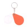 Portable Orange High-Definition Magnifying Lens For Old People Pocket Magnifying Glass Small Handheld Folding Keychain Magnifier
