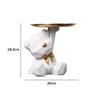 Geometric Bear Resin Storage Box - Decorative Desktop Organizer for Candy, Crafts & Office Supplies, Coffee Shop Home Decor