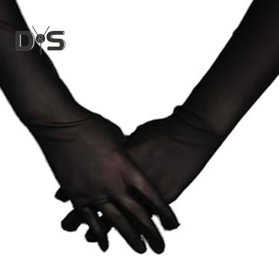 1 Paar Armstulpen für Damen für den Abschlussball, durchsichtiges Netz, verlängerter Sonnenschutz, ultradünn, für Auftritte, Braut, Hochzeit, Foto-Requisite, Armmanschetten