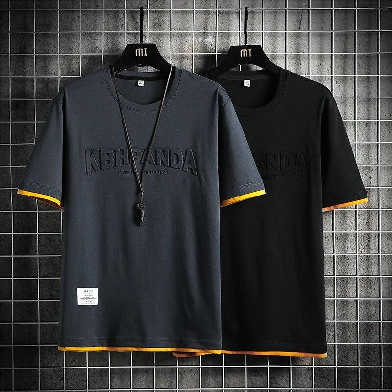 

Стильные молодежные футболки с надписью Vitality, мужская одежда с коротким рукавом, повседневные летние пуловеры с круглым вырезом в корейском стиле с нашивками, базовые пуловеры S серый