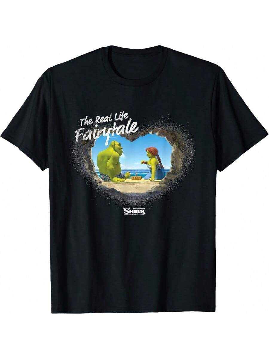 Shreks And Fiona Real Life Fairy Tale T-Shirt S разноцветный