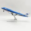 1/240 Scale Halloween Diecast Resin Plane 747 KLM Airlines B747 Airplane Airline Model 30CM Toy Kids Toys for Boys Gift