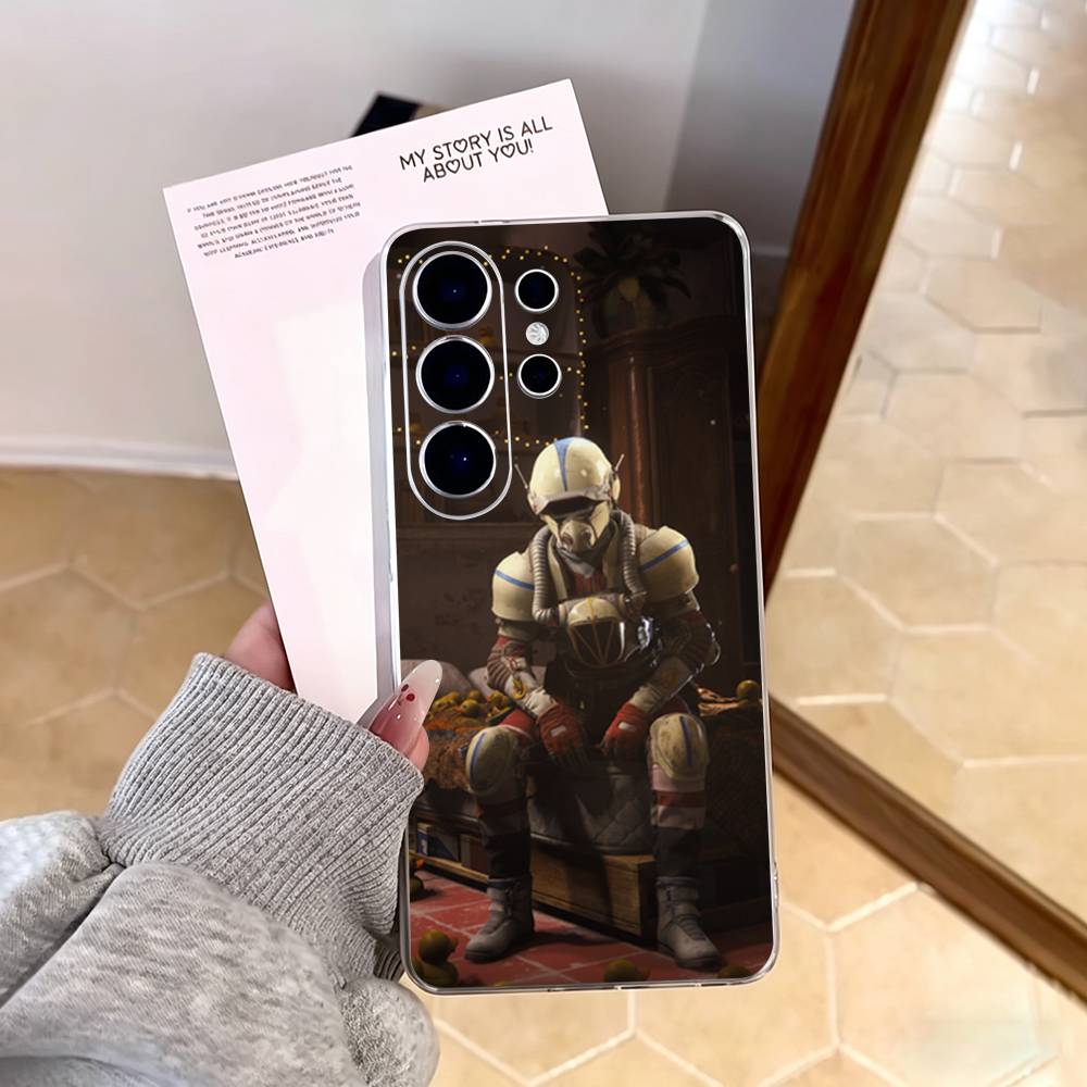 HOT GAME A-ARC Raiders Phone Case For Samsung S25,S24,S21,S22,S23,S30,Ultra,S20,Plus,Fe,Note,10,9,5G Transparent Cover