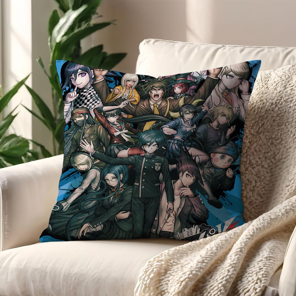 Game D-danganronpa Cool bear cushion cover Pillow Case Pillowcase Soft Skin Friendly & Comfortable with a Hidden Zipper