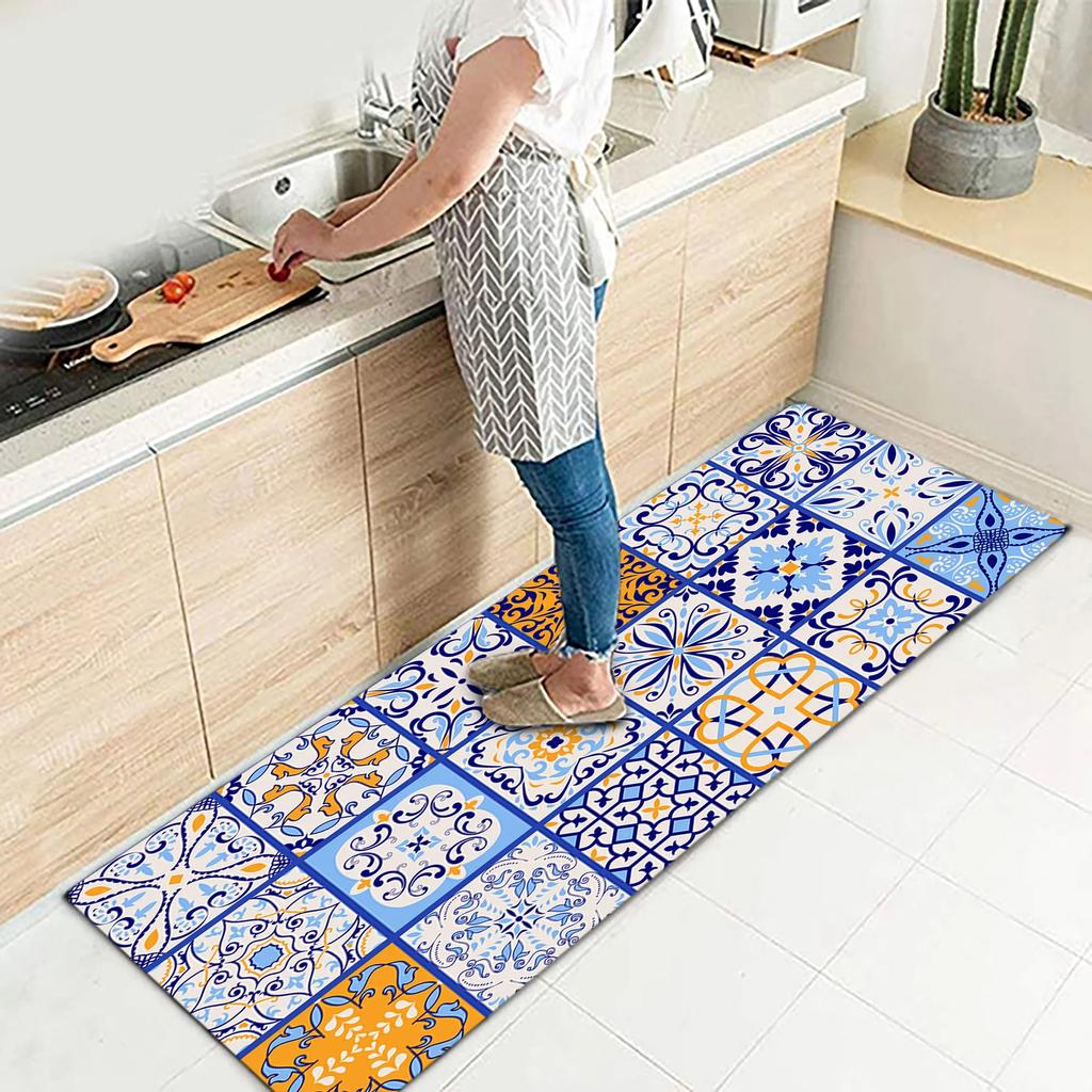 Home Carpet Entryway Anti-Slip Bathroom Kitchen Floor Mat Carpet Entrance Door Mat Corridor Floor Decoration Home Kitchen Carpet