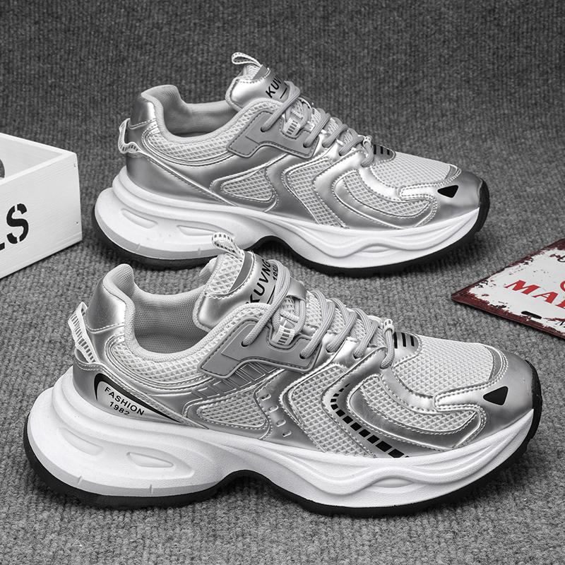 Men's Shoes, Breathable Mesh Thick-Soled Dad Shoes, Casual and Versatile Sports Shoes