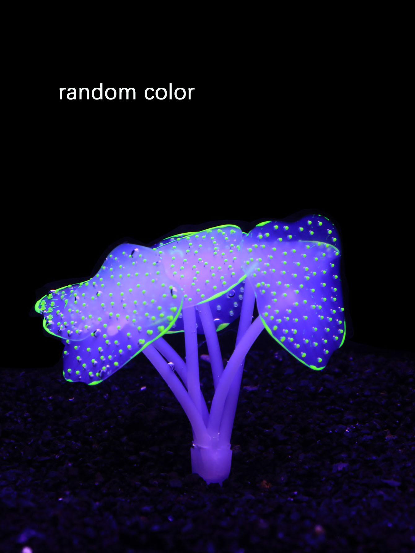 

1pc-Aquarium decorative plants, simulated coral with suction cups, water features, fish tank aquarium landscapes-random color
