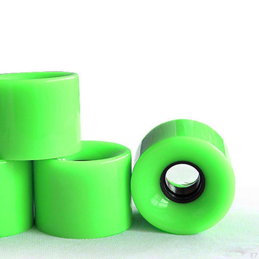 4 Pack Durable Roller Skate Wheels, with Bearings Installed Outdoor Wheels for Double