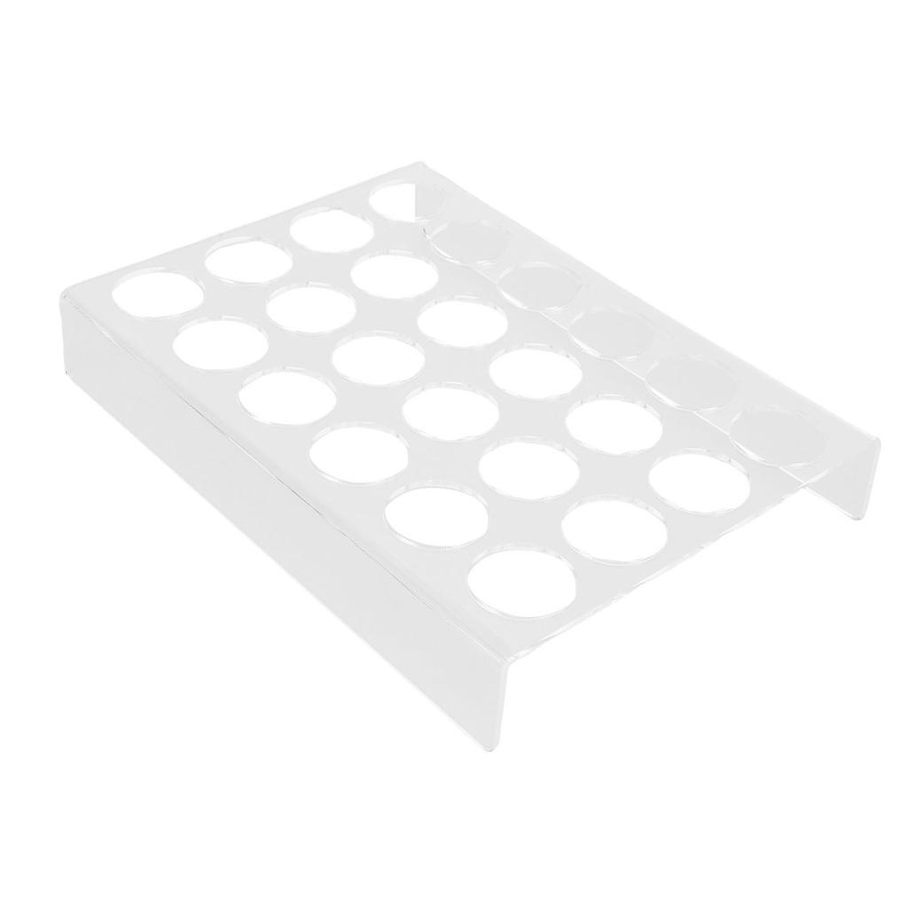 Kaffeekapsel-Organizer Flach Transparentes Acryl 24 Kaffeekapseln Halter für Küche Büro Hotel Transparent 4mm