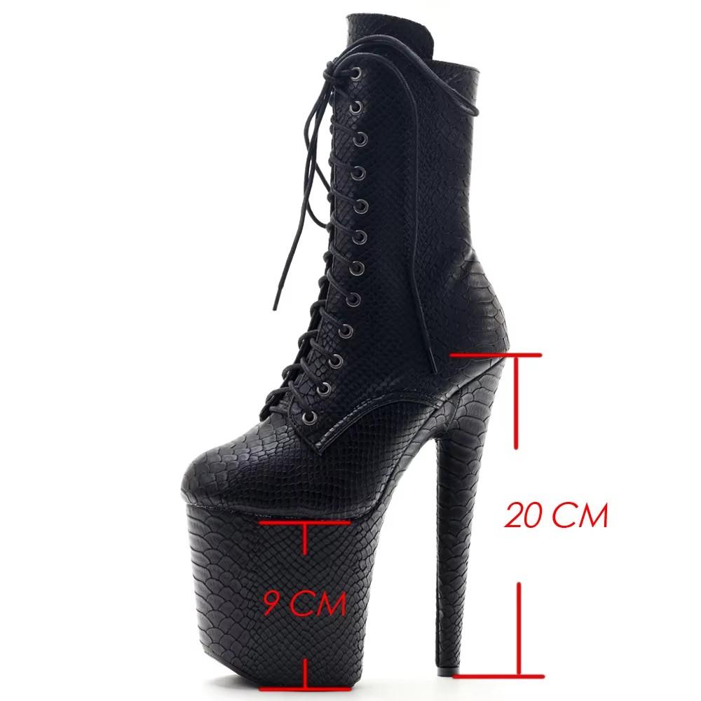 

Готический фетиш танцовщица на шесте стриптизерша клубная одежда сексуальные ботильоны на высоком каблуке с узором змеи 36 чёрный