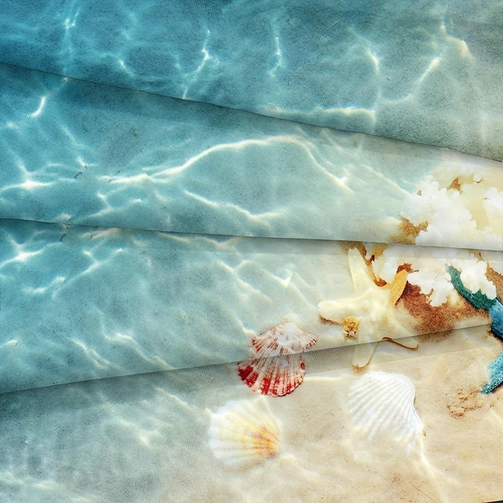 Starfish Shell Beach Ocean Bedding Three-Piece Quilt Cover Independent Station