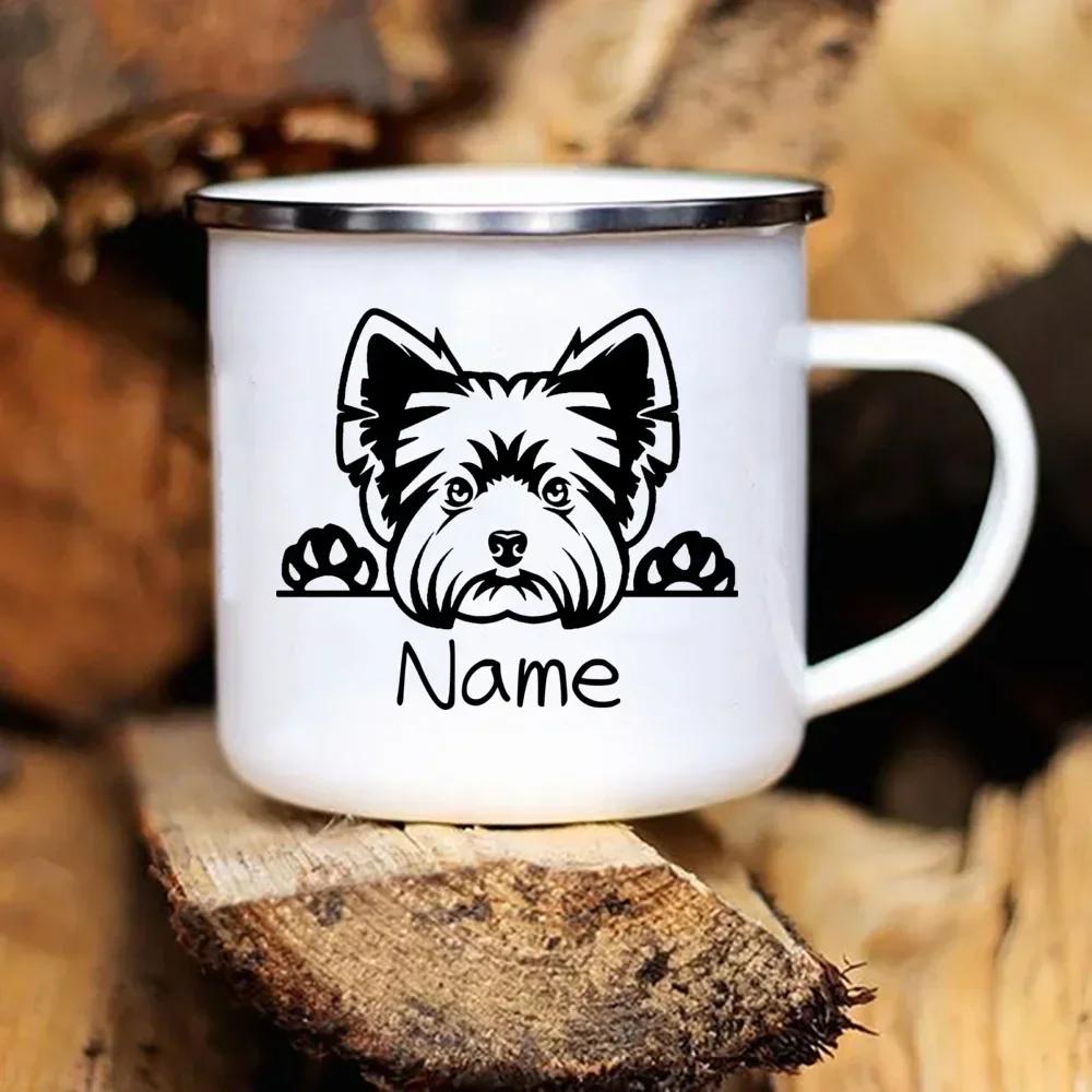 Personalized Pets Enamel Mug Custom Cup Funny Cups of Coffee Cup for Tea Beer Mugs Drinkware Rare Travel Cute Original Unusual