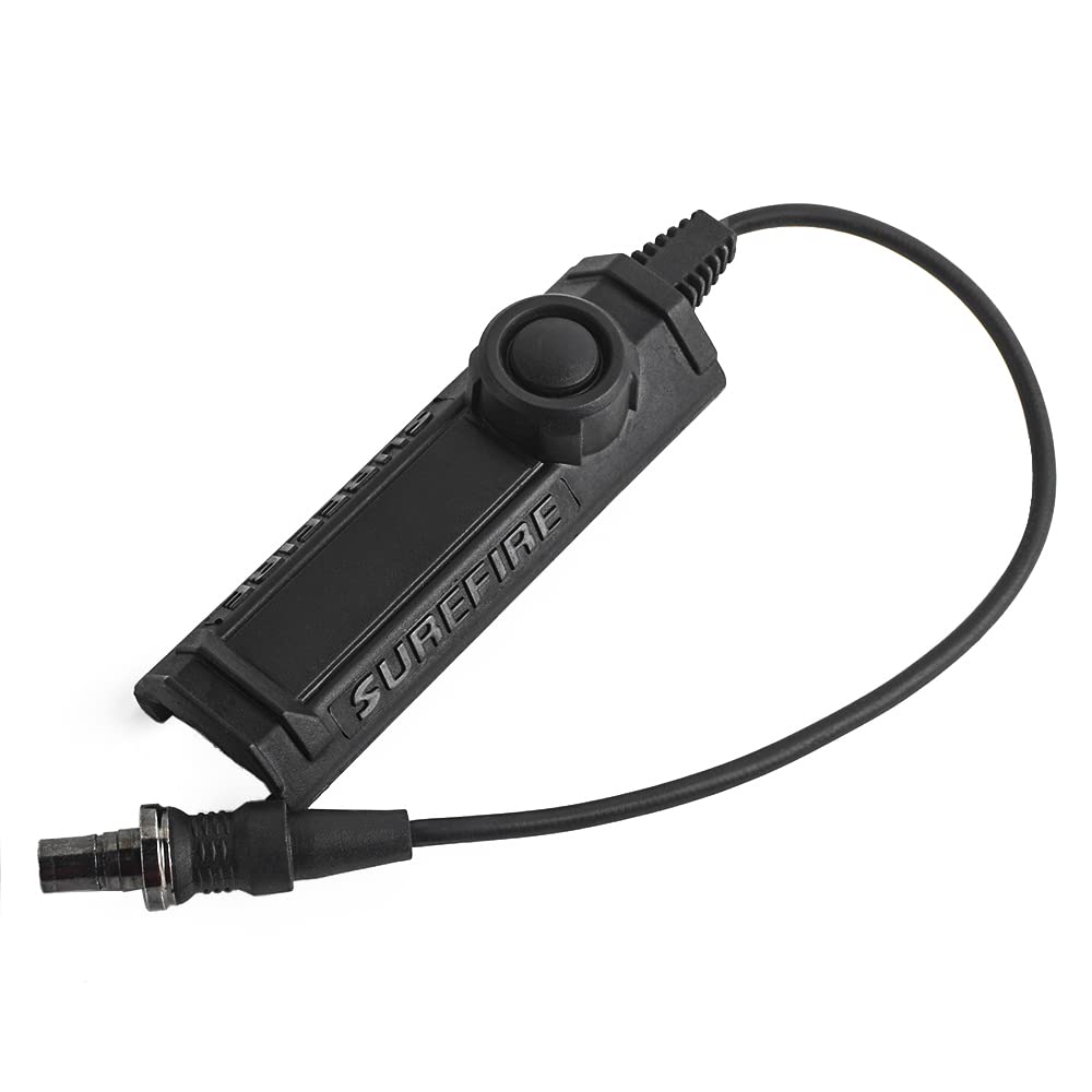 WADSN SureFire Tactical Light 20mm Rail Dual Button Switch Flashlight for M300/M600 Airsoft Lights (Black) NE07010