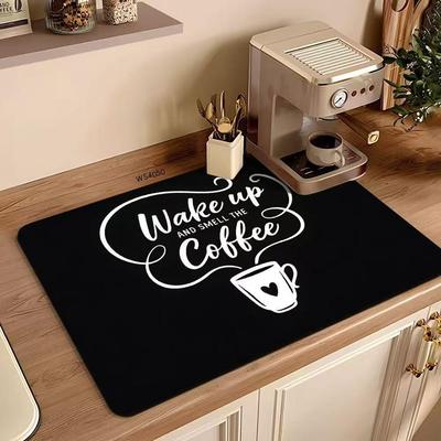 Diatom Mud Absorbent Kitchen Mat for Coffee Machines and Countertops