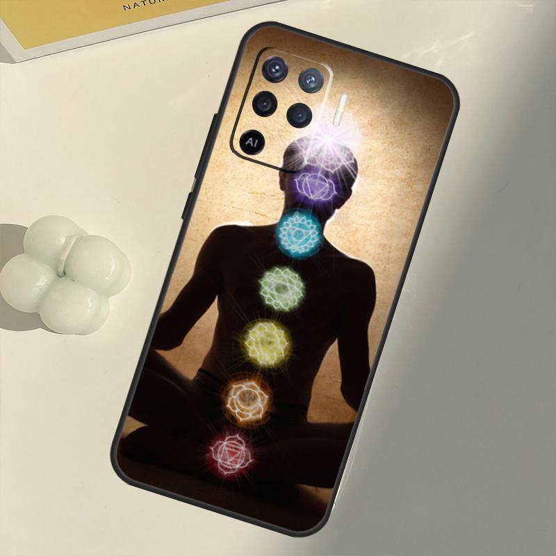 Mandala Chakra Insist Yoga Case For OPPO A15 A74 A54 A94 A52 A72 A31 A53 A53S A5 A9 2020 A3S A5S A83 A91 A93 Cover