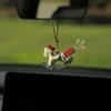 Ciondolo Pony Car, Ciondolo Interni in Pelle Decorazione da Appendere allo Specchietto Retrovisore Oggetto Decorativo di Alta Gamma Graziosi Accessori Interni