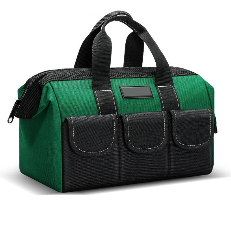 13/17/19inch Wide Mouth Tool Bag Large Capacity Tool Bags for Men Portable Home Tool Organizer Storage Handbag for Screwdriver
