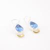 Tanzanite Gemstone 925 Fine Silver Handmade Jewelry Girls Earrings 1.5" For Gift EE-162-6