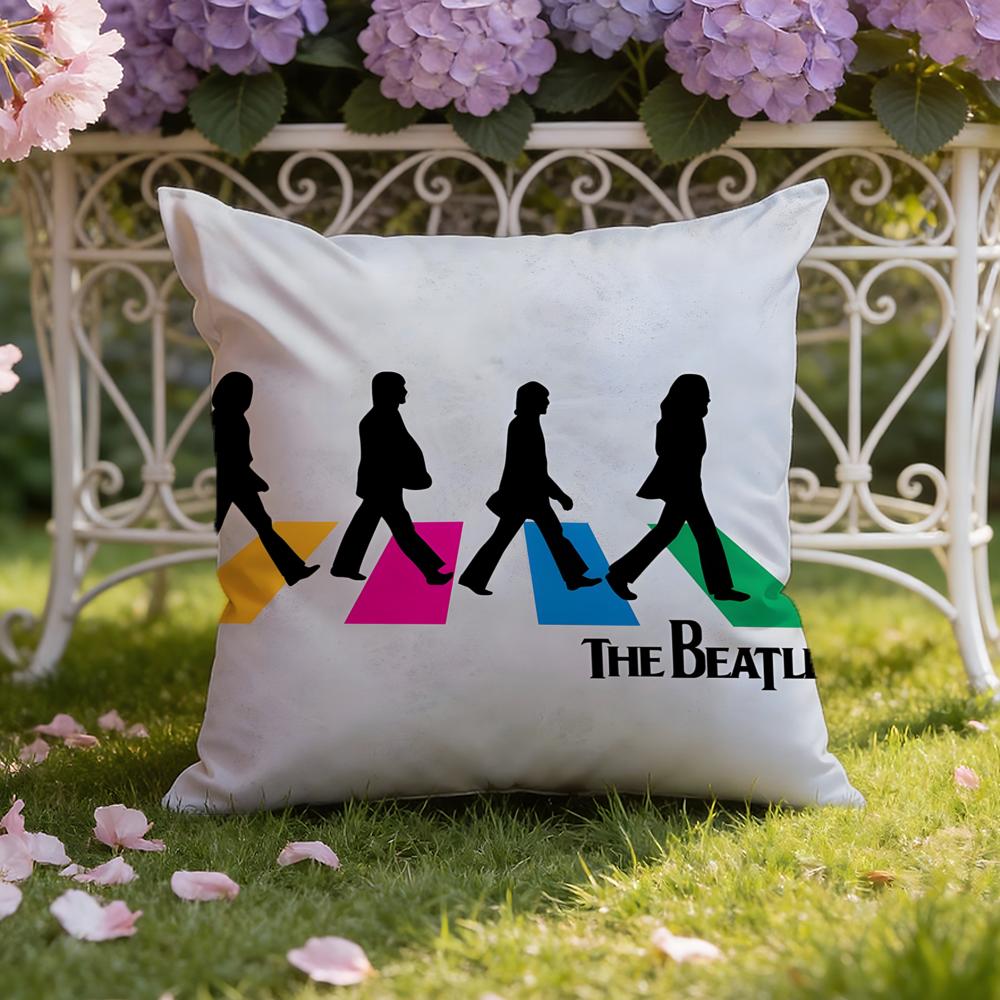 

Band T-The B-BeatlesS Cushion Cover Home & Car Dual-Scene Pillow Cover: Reversible for Premium Comfort 30cmx30cm