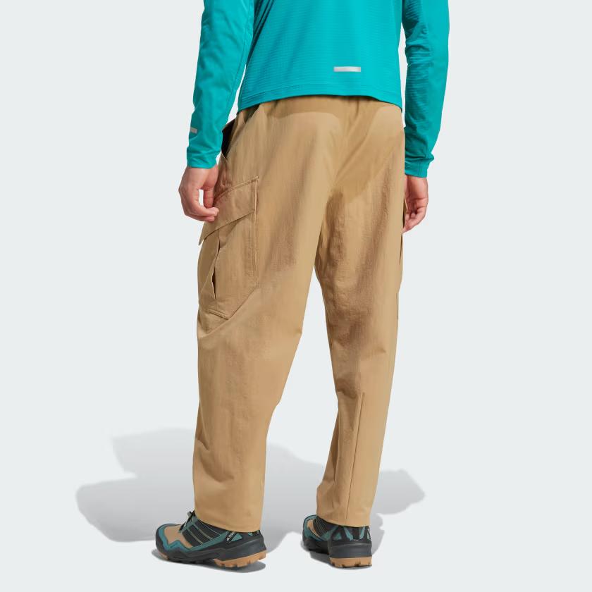 adidas Terrex Solid Color Loose Pocket Cargo Pants Men Bottoms Brown JM7424