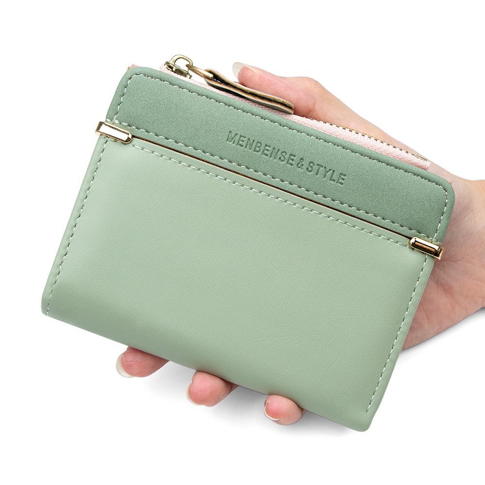 Korean Style Women's Zipper Wallet: Simple, Versatile, Short Coin Purse