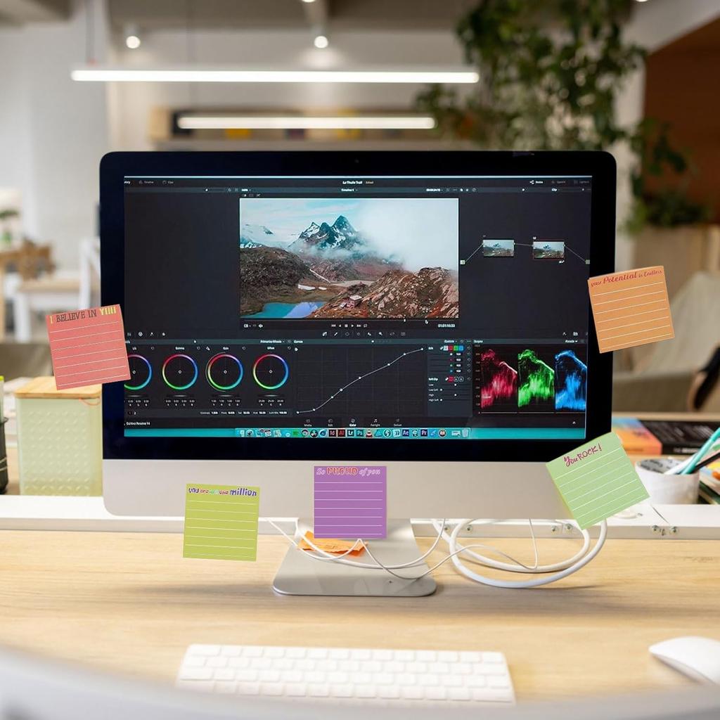 36Pcs 3 x 3 Employee Appreciation Sticky Notes pirational Sticky Notes with Lines Cute Motivational Post Notes Gifts for Coworkers Nurse Office