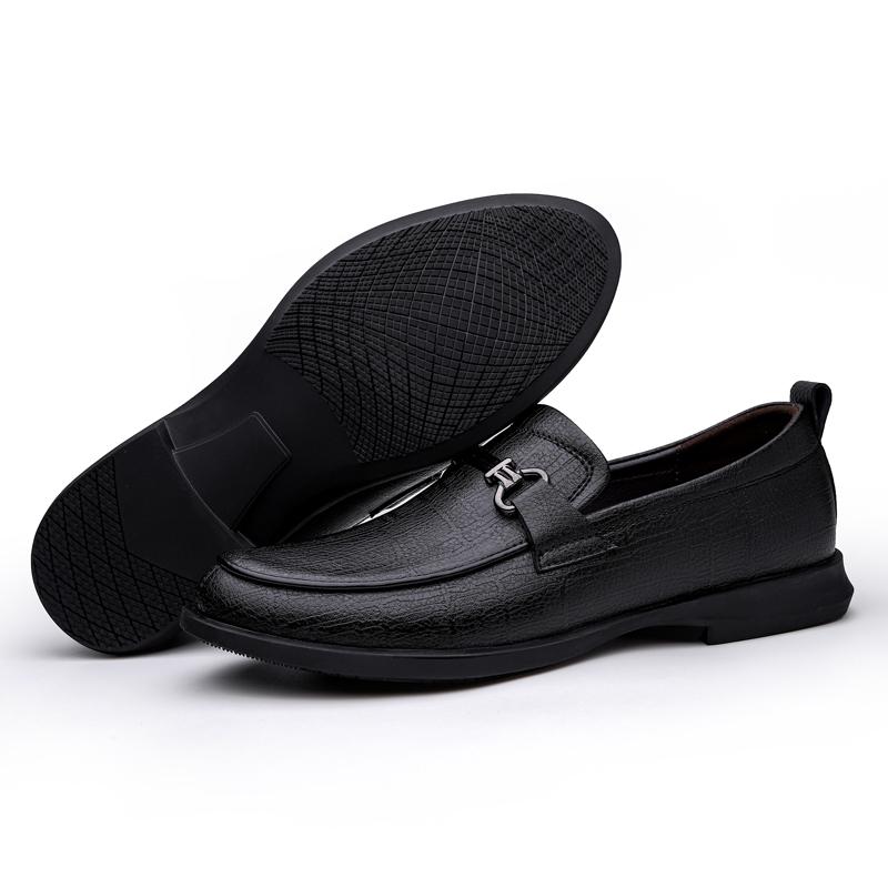 Genuine Leather Men Casual Shoes Business Soft Sneakers Men Loafers Moccasins Breathable Slip On Driving White Shoes Male Flats
