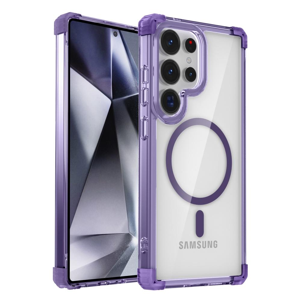 Transparent Airbag Bumper Case for Samsung Galaxy S26 S2 Ultra S24 Plus S23 FE S22 S21 Magnetic Clear Shockproof Cover
