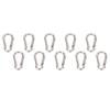 10Pcs Carabiner Clip Spring Snap Hook Heavy Duty Quick Link 304 Stainless Steel for Bird Feeders 4MM