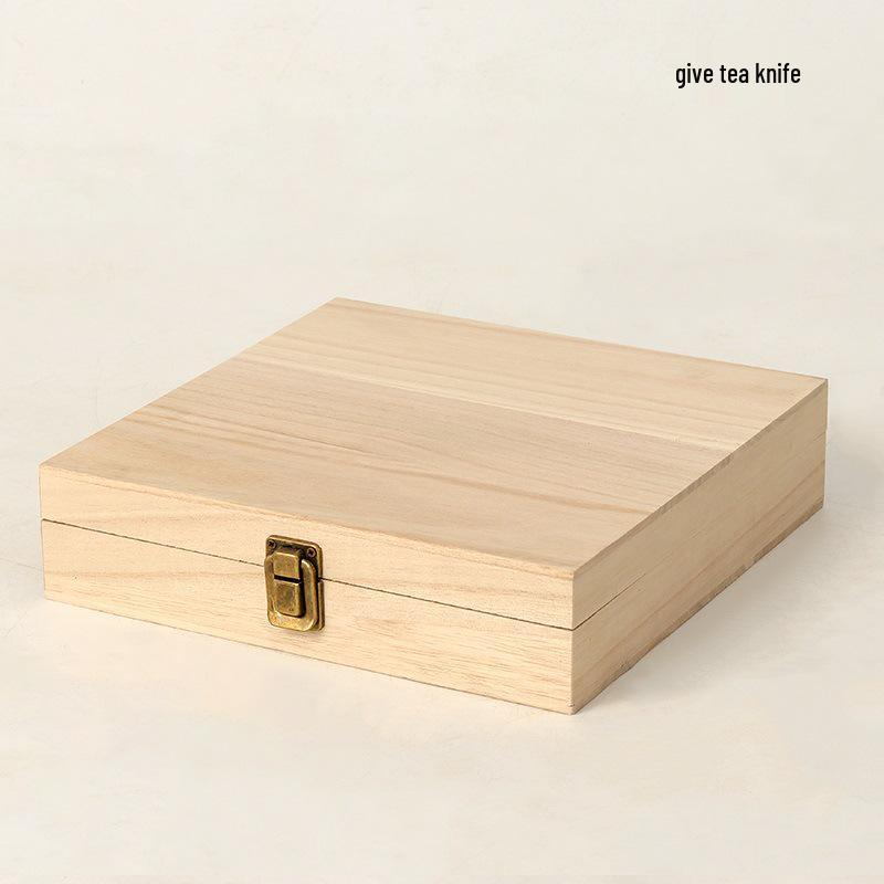 357g Solid Wood Pu-erh Tea Cake Storage Box - Universal Single Cake Gift Packaging