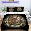 Symbols Glass Pattern Bedding,Quilt Set Quilt Cover Pillowcase Home Birthday Gift (1*duvet cover+2*pillowcase,without core)