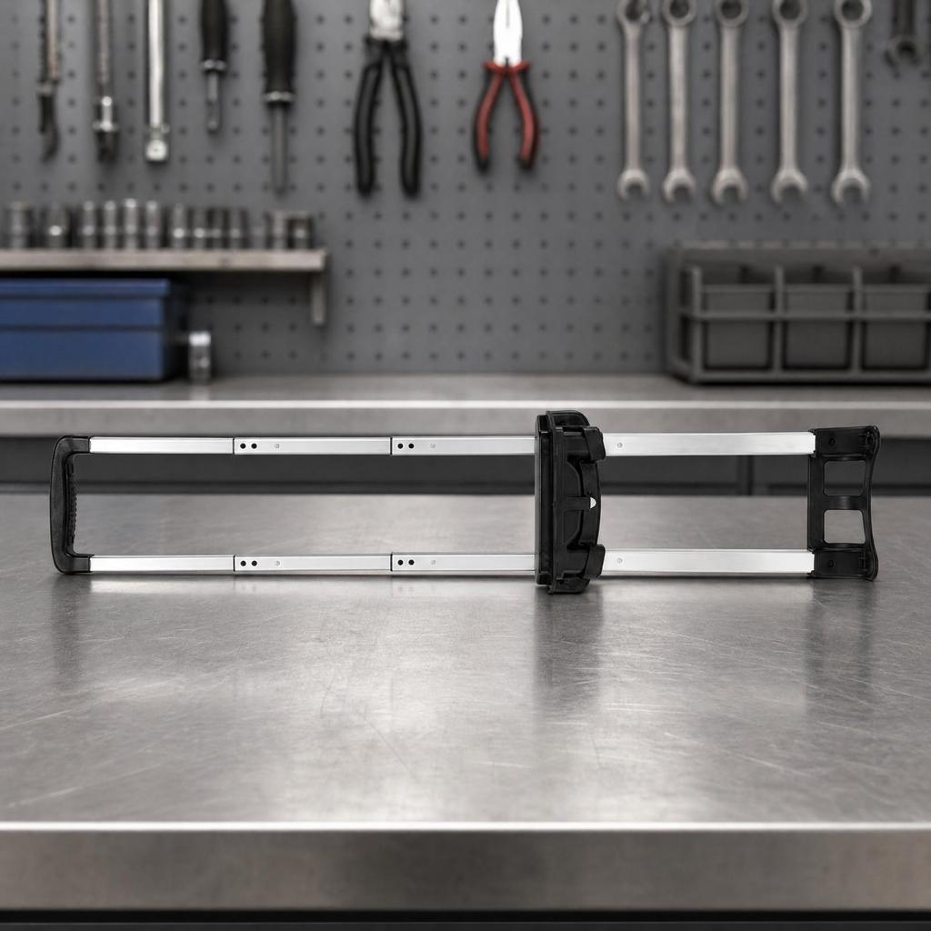 Builtin Luggage Handle Assembly Replacement ThreeSection Telescopic Suitcase Retractable for