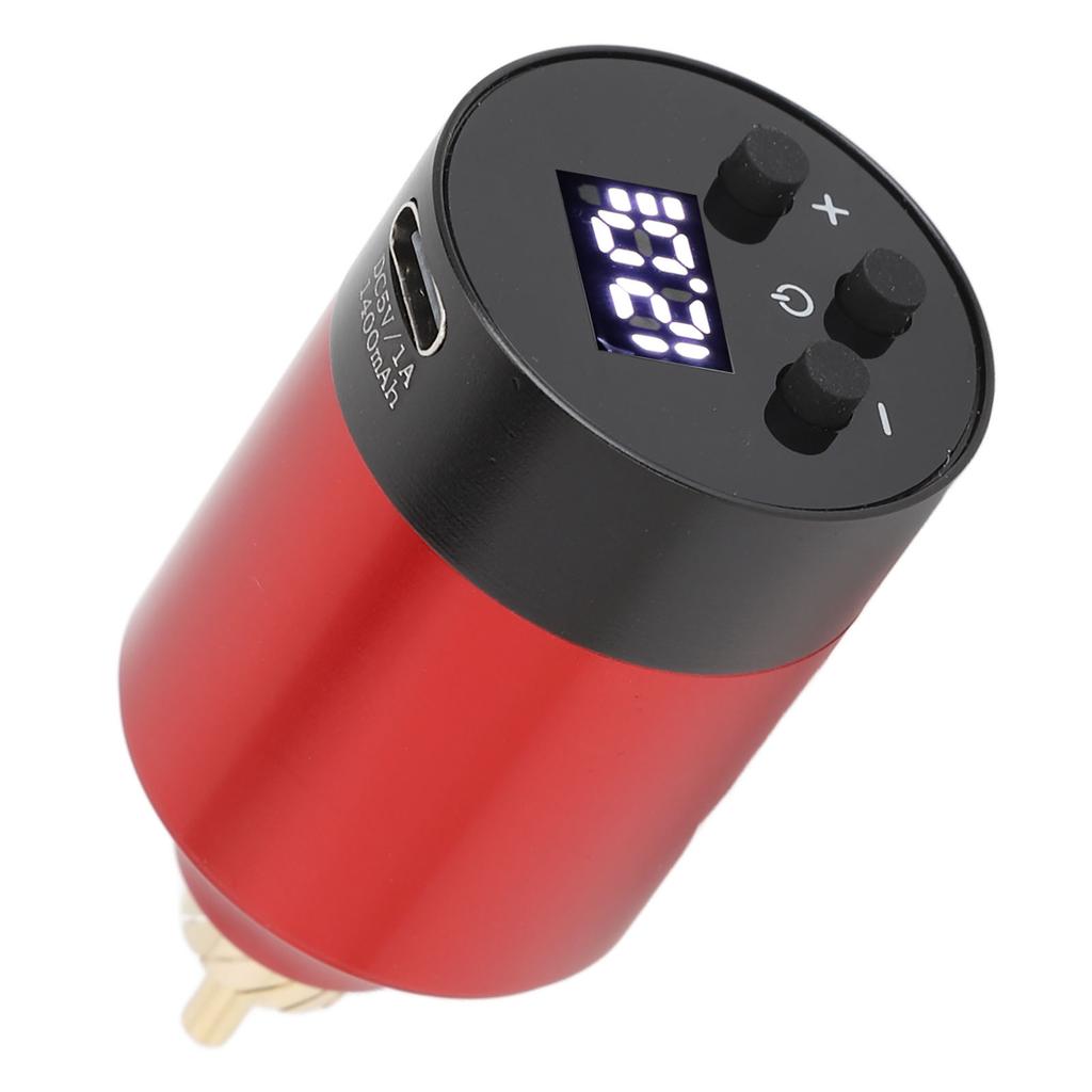 Tattoo Power Supply 1400mAh Wireless Tattoo Battery Voltage Interface Power Supply with Wire