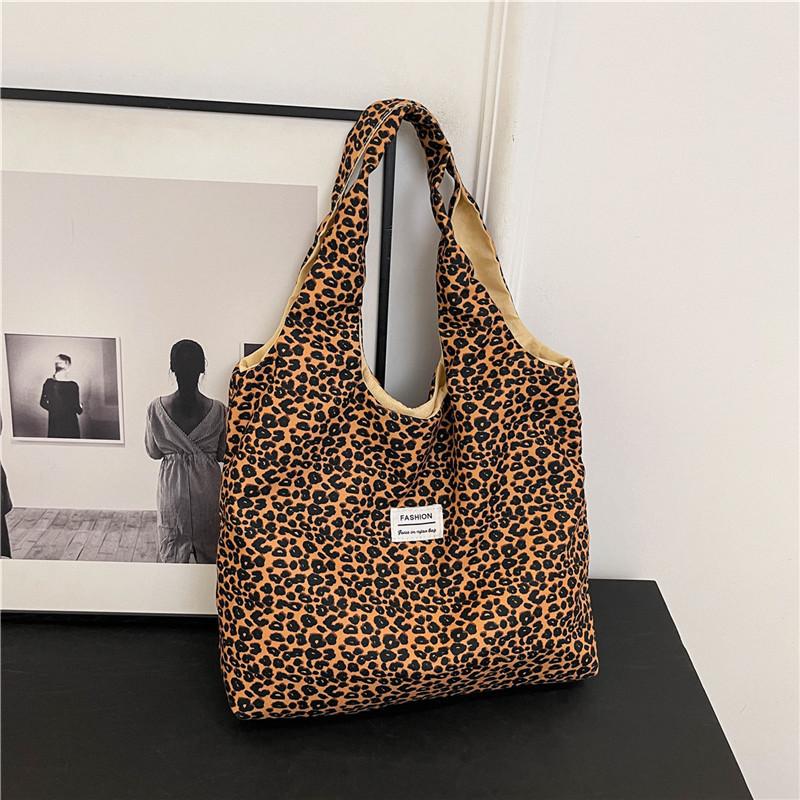 Trendy Street Style Black Brown White Summer Tote Bag For Daily Use