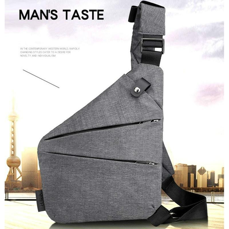 

Fashion Men Travel Business Burglarproof Shoulder Bag Chest Bag right shoulder