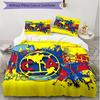 3pcs Duvet Cover Set (1*Duvet Cover + 2*Pillowcase, Without Core), Club America Print Soft All‑Season Bedding Set, Home Bedroom Decor Gift