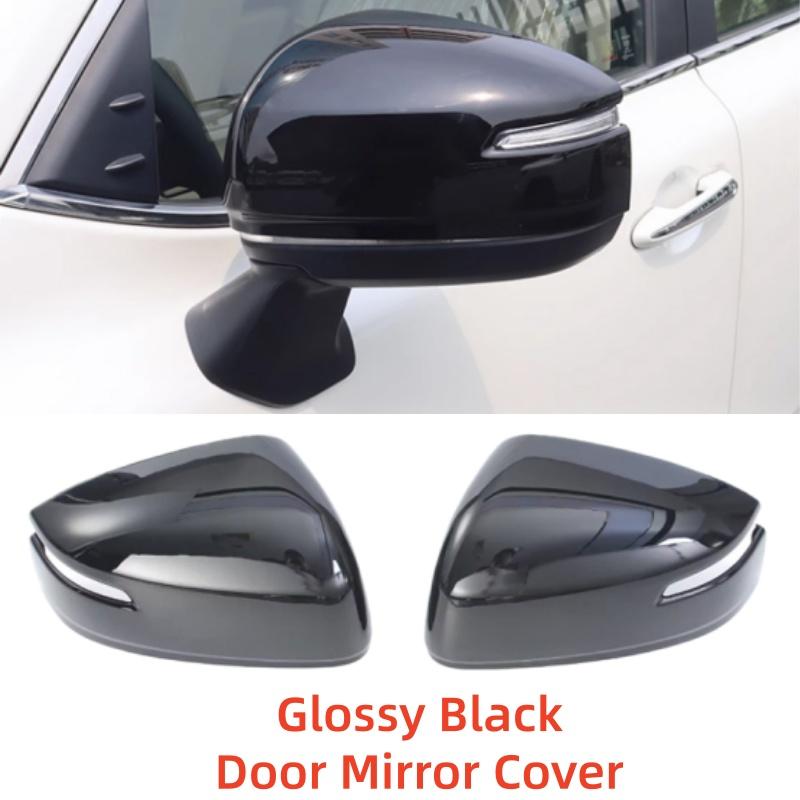 Car Upgrade ABS Carbon Rearview Accessories Plated Door Mirror Cover Trim Paste Style For Toyota Land Cruiser LC300