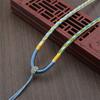Hand-Woven Gradient Eight-Strand Necklace Cord for Jade and Agate Amulet Pendants