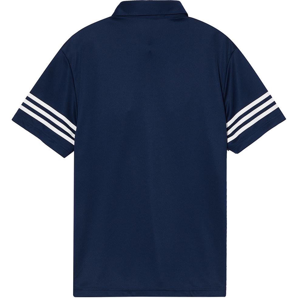 Adidas Simple Pullover Solid Color Small Logo Breathable Short Sleeve Polo Shirt Men Polo Shirts Navy-Blue IQ2963