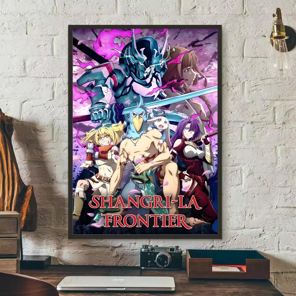 Anime Shangri La Frontier Poster HD Art Sticky Wall Waterproof Home Living Room Bedroom Bar Aesthetic Decoration