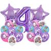 Kpop Vânătorii de Demoni Temă de Ziua de Naștere Decor de Petrecere Set Numere Violet Set Complet